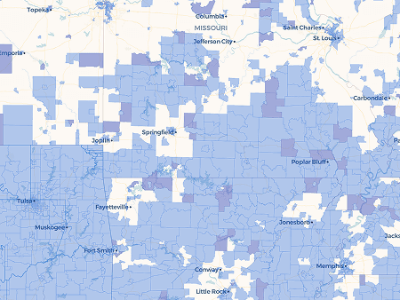 screenshot of the Climate and Economic Justice Screening Tool